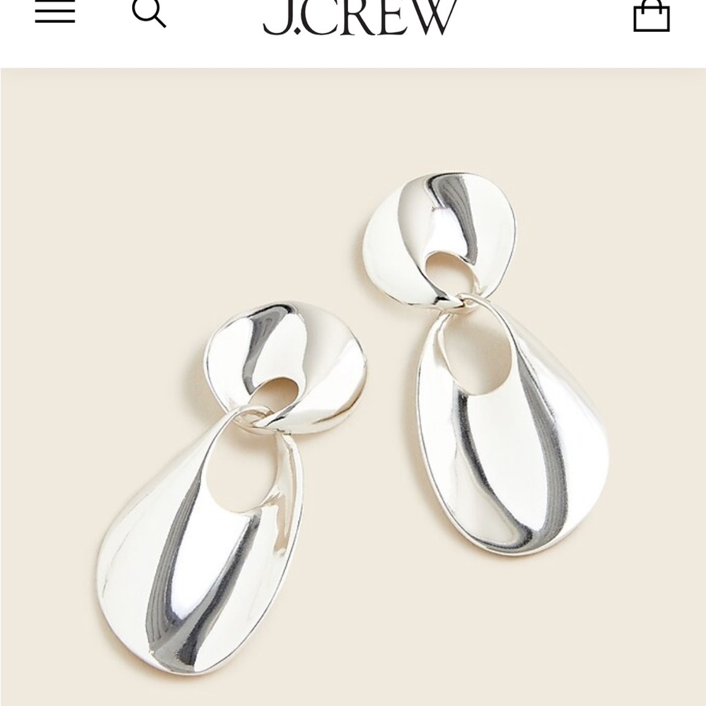 J.Crew Metallic Drop Earrings.